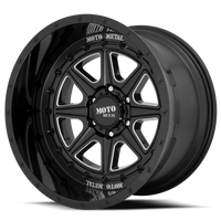 Moto Metal MO801 24x12" 8x165.1mm 125.5mm CB -44mm Gloss Black Milled