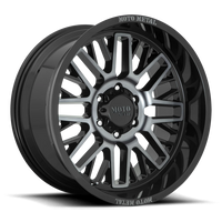 Moto Metal MO802 20x10" 6x135mm 87.1mm CB -18mm Gloss Black Machined-Gray Tint