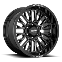 Moto Metal MO802 22x10" 8x170mm 125.1mm CB -18mm Gloss Black Milled