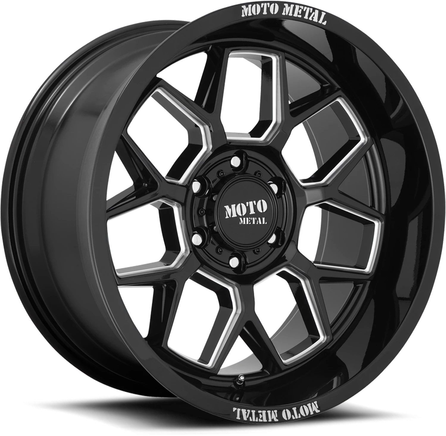 Moto Metal MO803 20x10" 6x135mm 87.1mm CB -18mm Gloss Black Milled