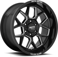 Moto Metal MO803 20x10" 6x135mm 87.1mm CB -18mm Gloss Black Milled