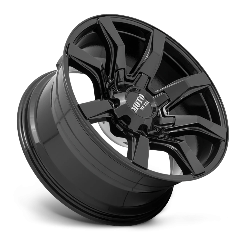 Moto Metal MO804 20x10" 5x127mm 78.1mm CB +12mm Gloss Black