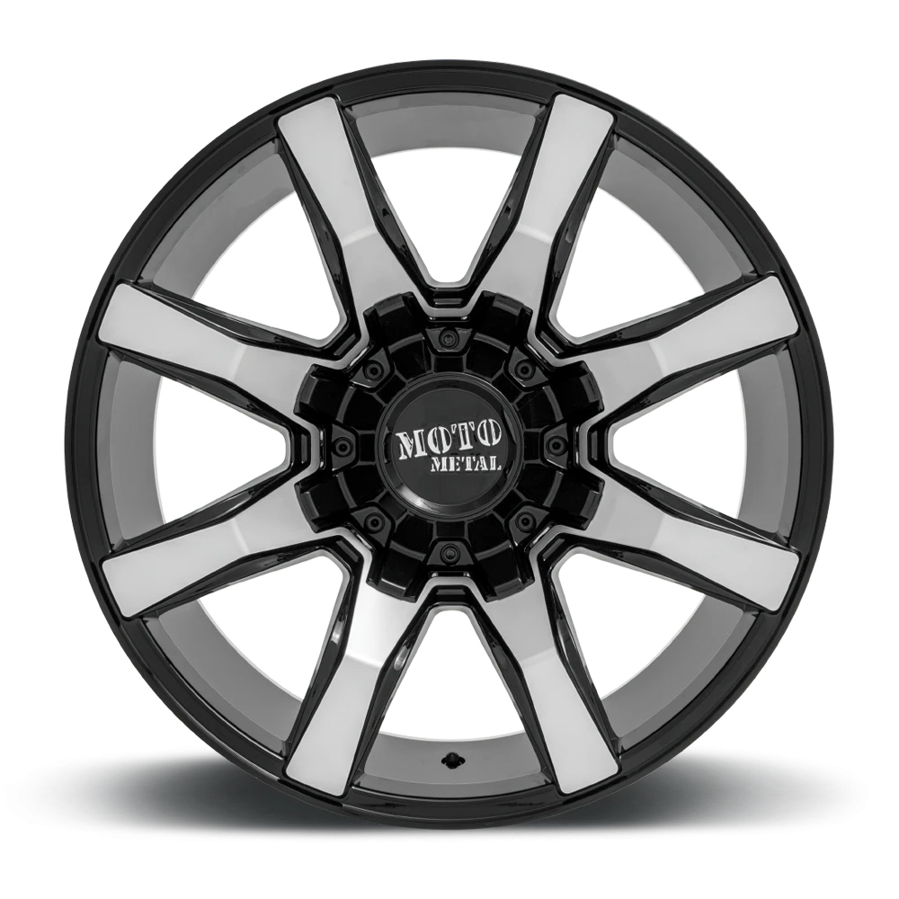 Moto Metal MO804 20x9" 8x165.1mm 125.1mm CB +18mm Gloss Black Machined