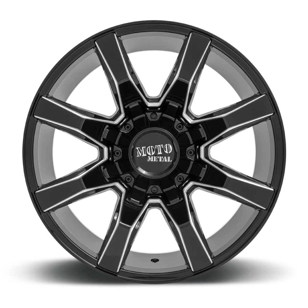 Moto Metal MO804 22x10" 5x127mm 78.1mm CB -18mm Gloss Black Milled