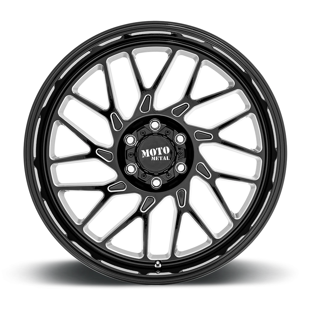 Moto Metal MO805 22x10" 8x170mm 125.1mm CB -18mm Gloss Black Milled