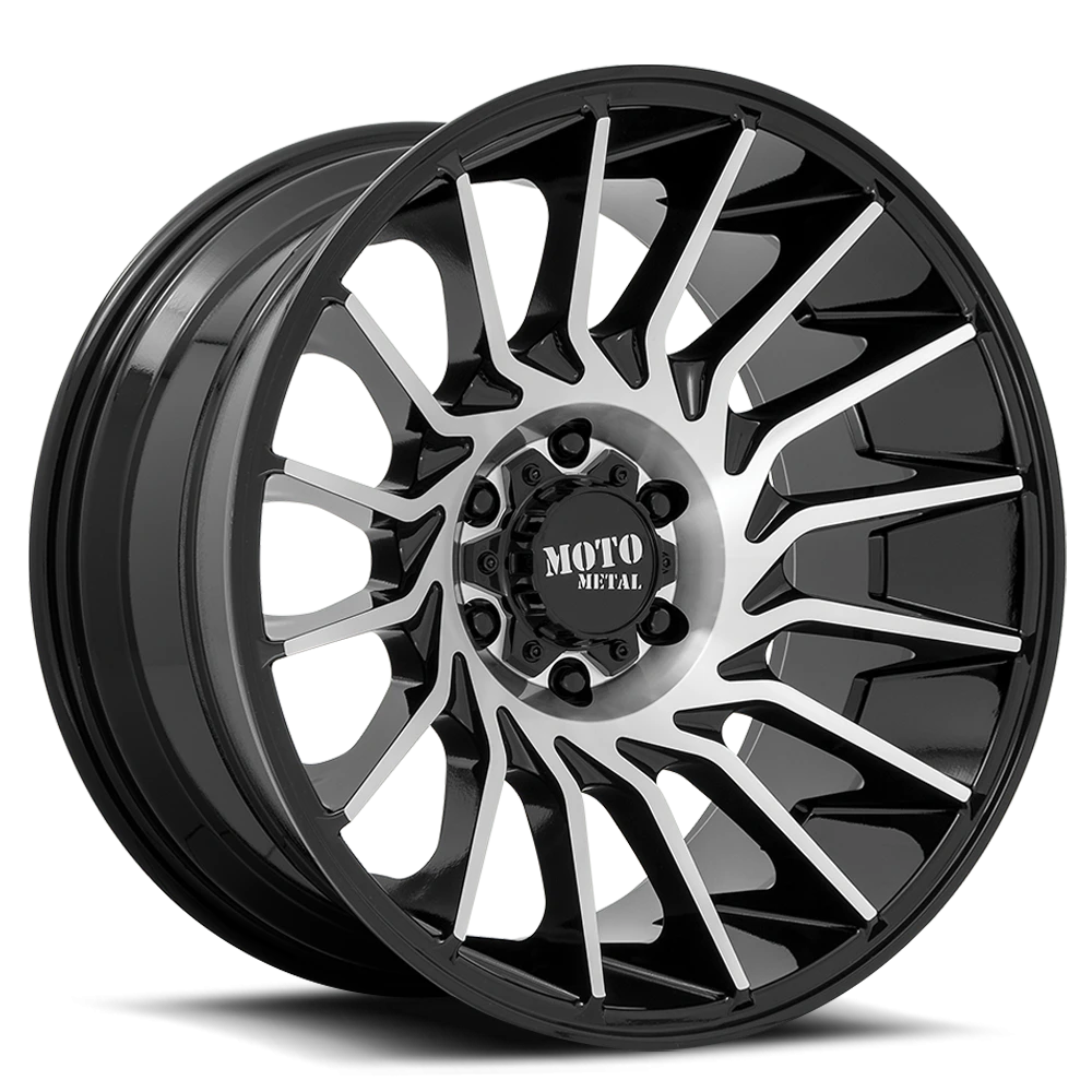 Moto Metal MO807 22x12" 5x127mm 71.5mm CB -44mm Gloss Black Machined