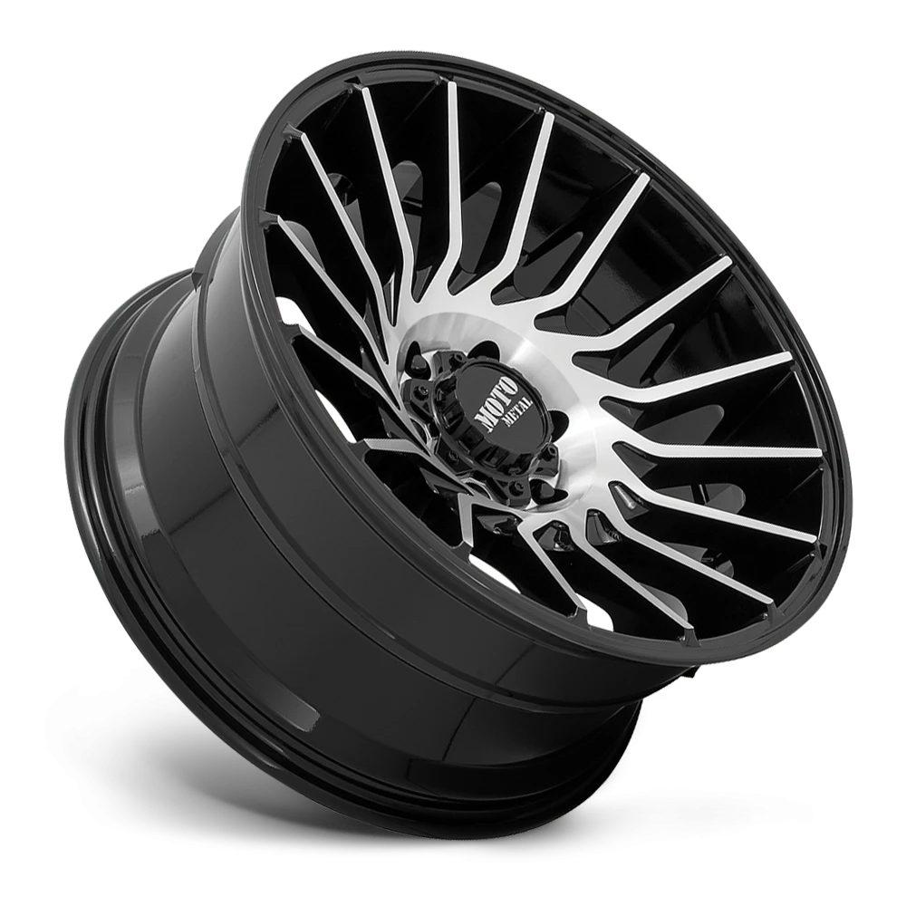 Moto Metal MO807 22x10" 5x127mm 71.5mm CB -18mm Gloss Black Machined