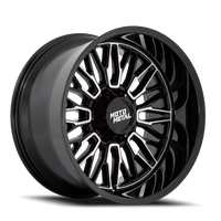 Moto Metal MO809 22x12" 8x170mm 125.1mm CB -44mm Gloss Black Machined