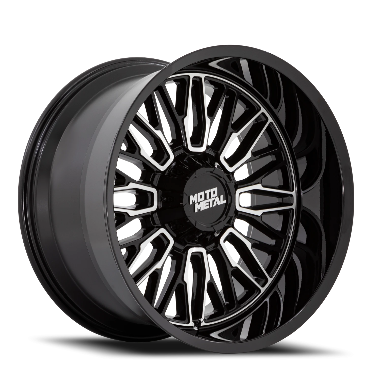 Moto Metal MO809 22x12" 8x180mm 124.2mm CB -44mm Gloss Black Machined