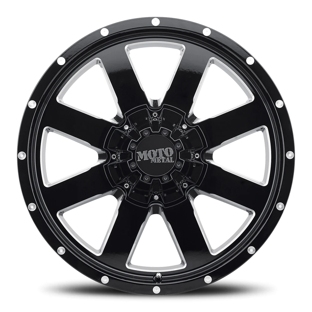 Moto Metal MO962 20x12" 6x135mm 87.1mm CB -44mm Gloss Black Milled
