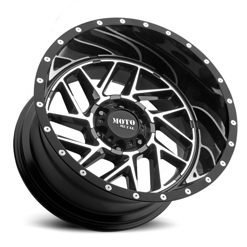 Moto Metal MO985 20x10" 5x127mm 71.5mm CB -18mm Gloss Black Machined