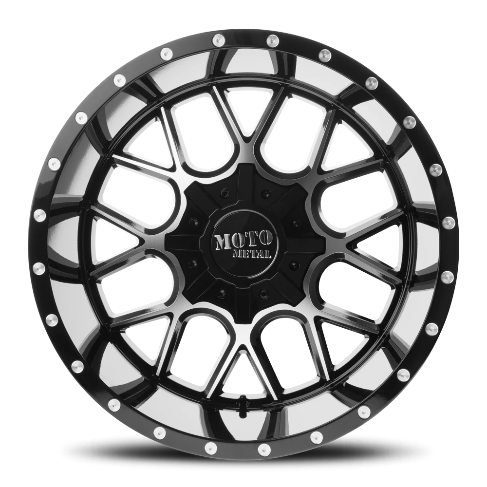Moto Metal MO986 20x9" 5x139.7mm 110.5mm CB 0mm Gloss Black Machined