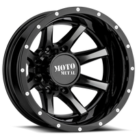 Moto Metal MO995 Dually 17x6.5" 8x200mm 142mm CB -140mm Gloss Black Machined
