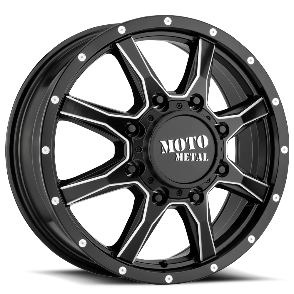 Moto Metal MO995 Dually 20x8.3" 8x165.1mm 125.5mm CB +127mm Satin Black Milled