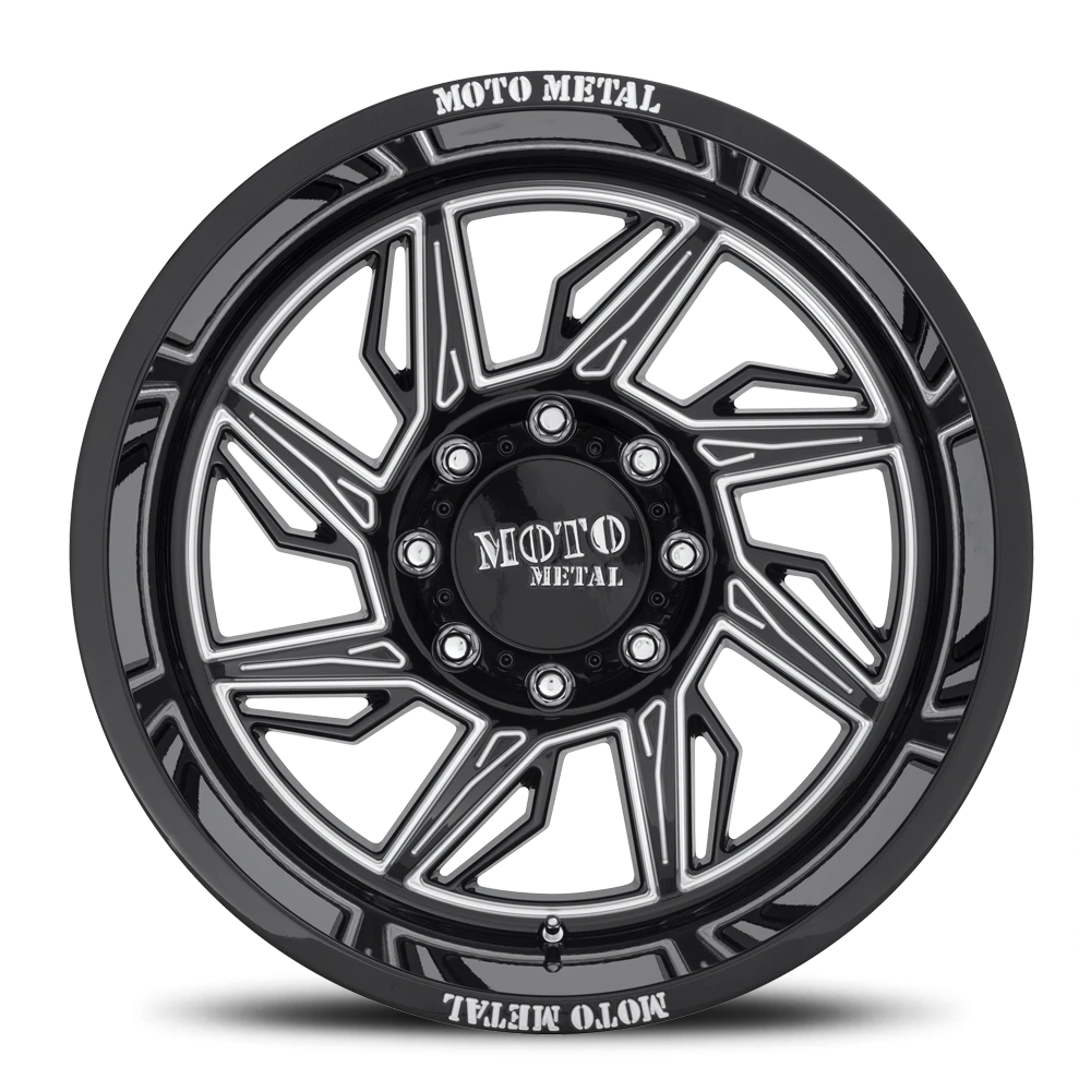 Moto Metal MO997 22x12" 6x135mm 87.1mm CB -44mm Gloss Black Milled-Left Directional
