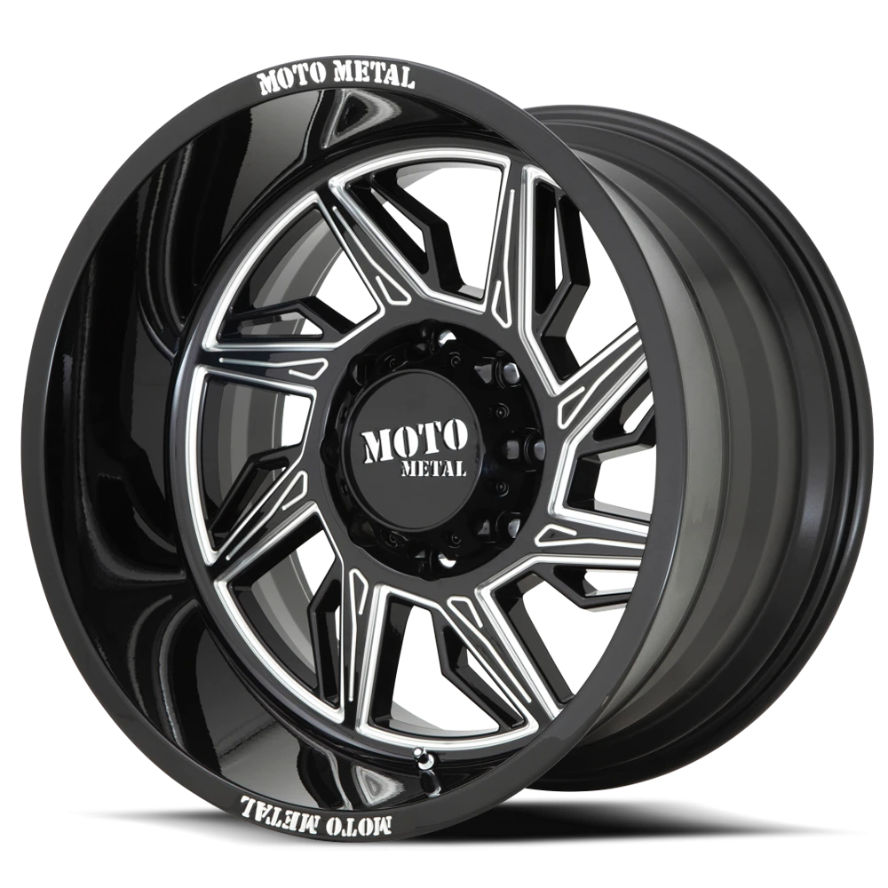 Moto Metal MO997 22x12" 6x135mm 87.1mm CB -44mm Gloss Black Milled-Right Directional