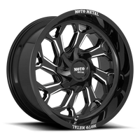 Moto Metal MO999 20x10" 5x127mm 78.1mm CB -18mm Gloss Black Milled