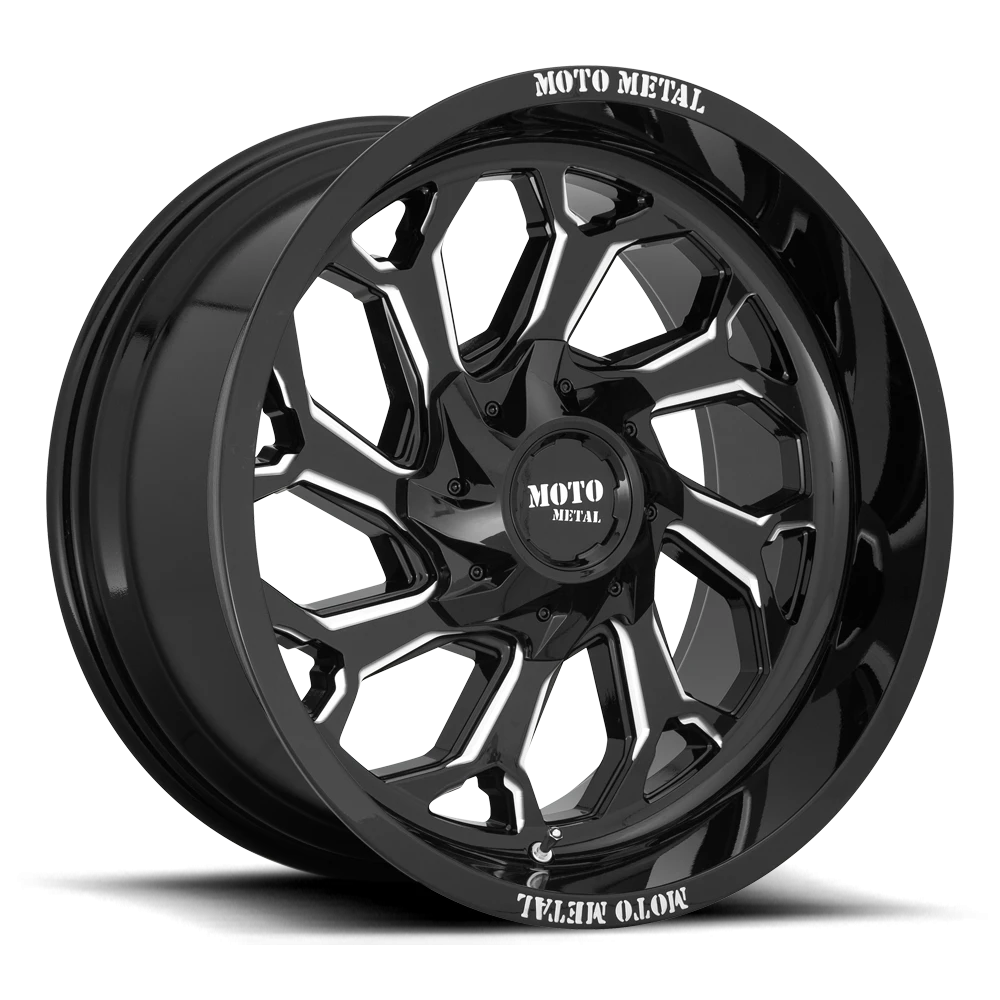 Moto Metal MO999 20x10" 5x139.7mm 110.1mm CB -18mm Gloss Black Milled