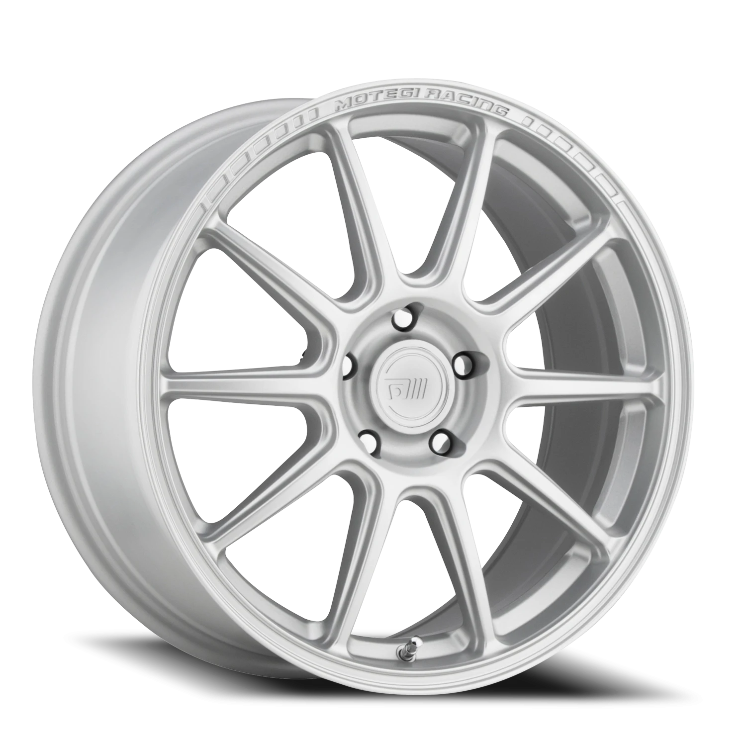 Motegi MR140 SS10 18x8.5" 5x112mm 66.56mm CB +35mm Hyper Silver