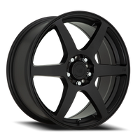 Motegi MR143 CS6 16x7" 5x108mm 72.6mm CB +40mm Satin Black