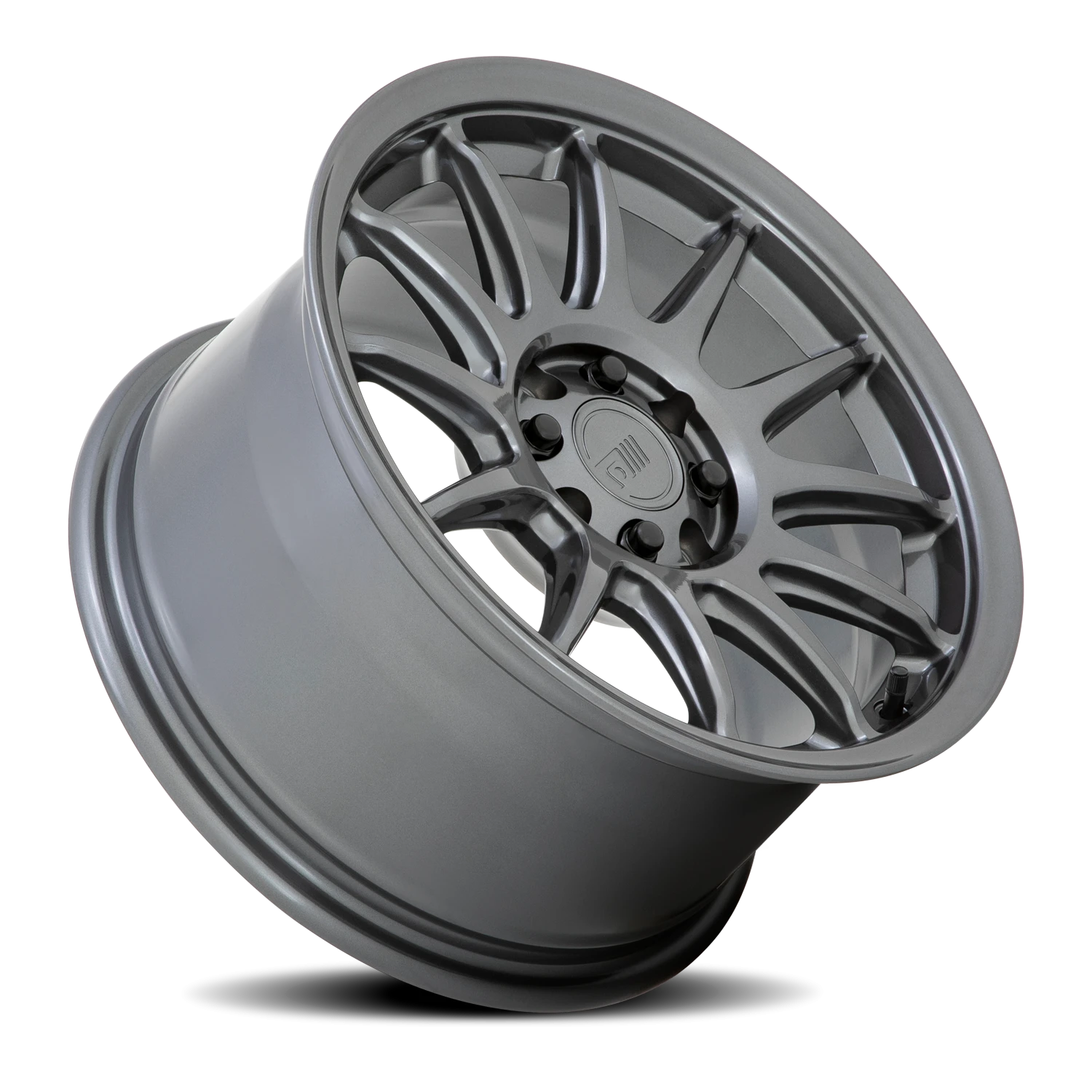 Motegi MR156 S12 15x8" 4x100mm 72.56mm CB +28mm Gloss Gunmetal