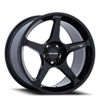 Motegi MR159 Battle V 18x10.5" 5x114.3mm 72.56mm CB +25mm Gloss Blackbird Metallic
