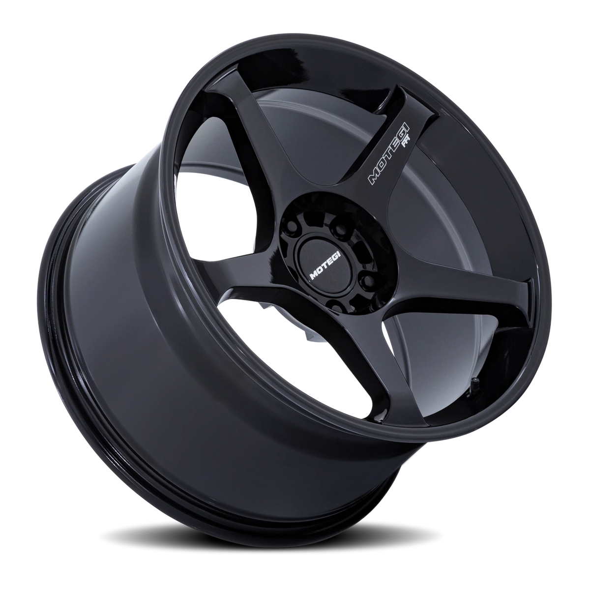 Motegi MR159 Battle V 18x9.5 +15 5x114.3mm 72.56mm Gloss Blackbird Metallic