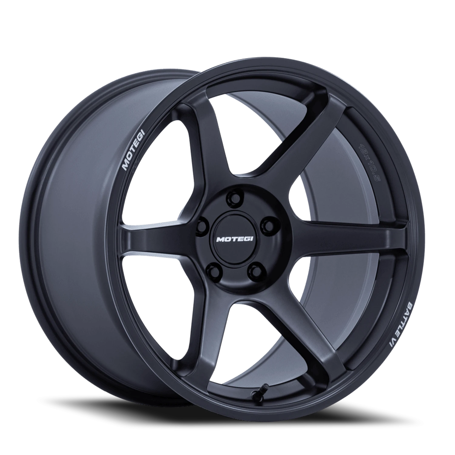 Motegi MR160 Battle VI 18x8.5" 4x114.3mm 72.56mm CB +30mm Matte Blackbird Metallic