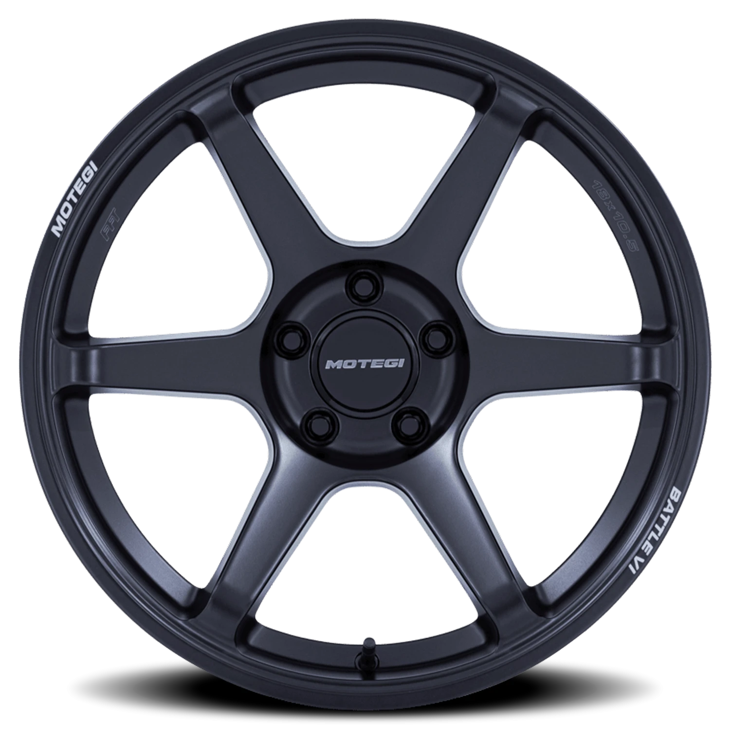 Motegi MR160 Battle VI 18x8.5" 4x114.3mm 72.56mm CB +30mm Matte Blackbird Metallic