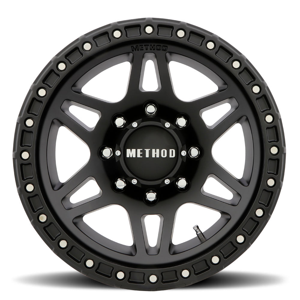 Method MR312 MB 17x8.5 +0 8x165.1mm 130.81mm Matte Black - Wheel Warehouse