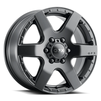 G-FX MV1 17x8 +60 6x130mm 84.1mm Matte Black