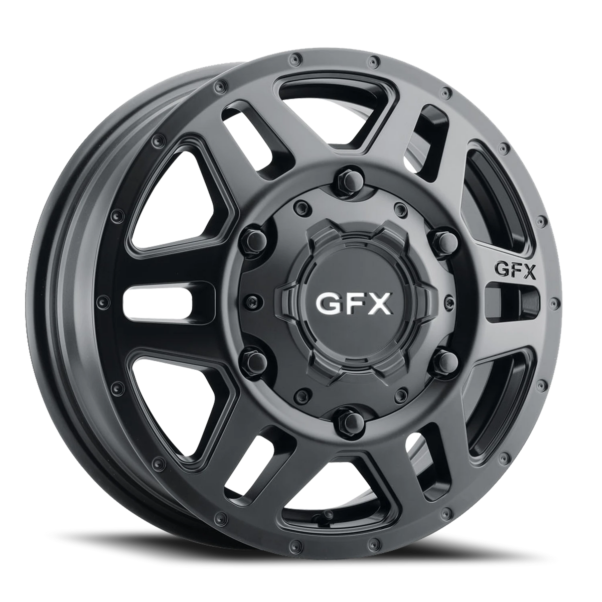 G-FX MV2 Dually Van 16x6 +84 6x205mm 161.1mm Matte Black