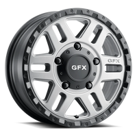 G-FX MV2 Van 17x8 +60 5x130mm 84.1mm Matte Grey Matte Black Lip