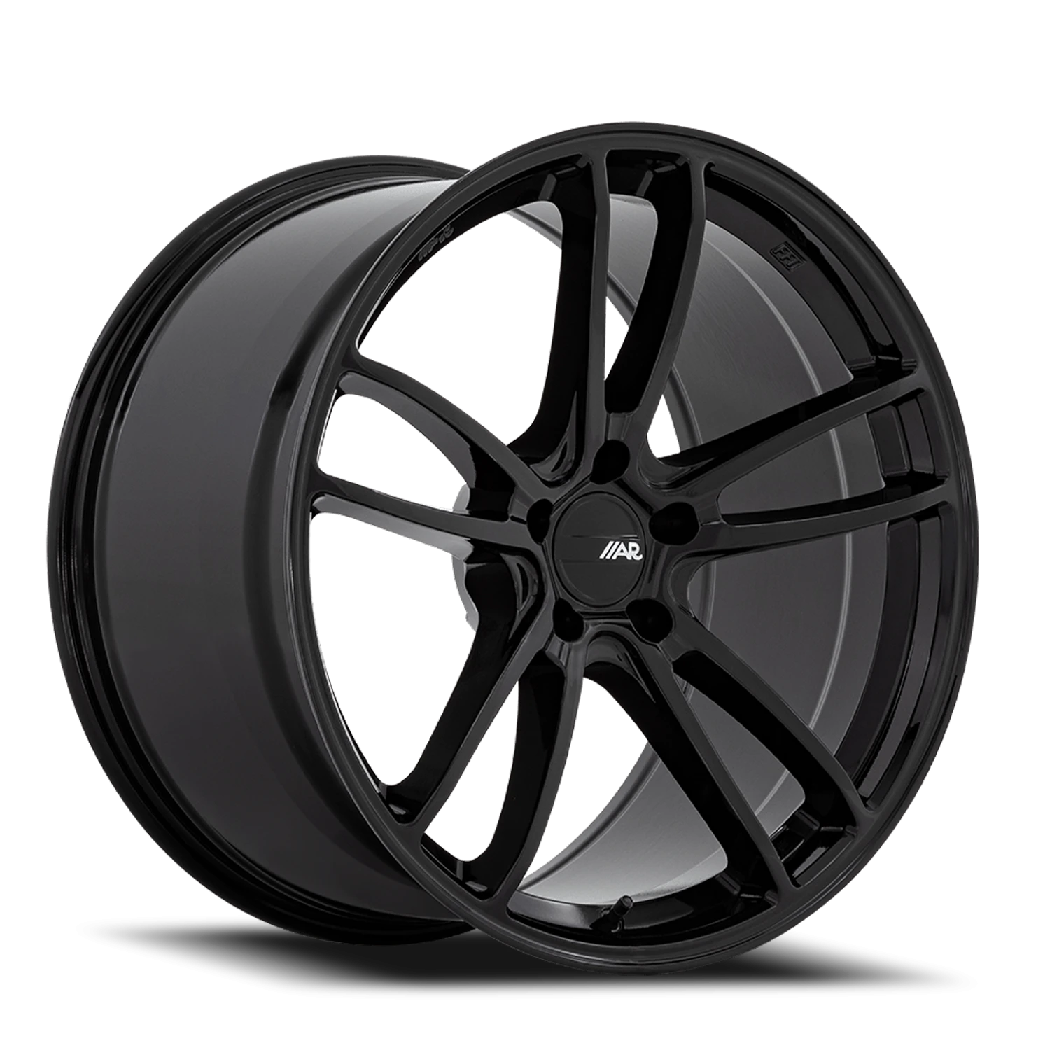 American Racing Mach Five 19x10" 5x114.3mm 70.5mm CB +35mm Gloss Black