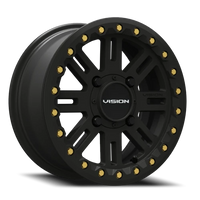 Vision 356BL 15x7 +13 4x136mm 94mm Satin Black Satin-Black-Beadlock-Ring