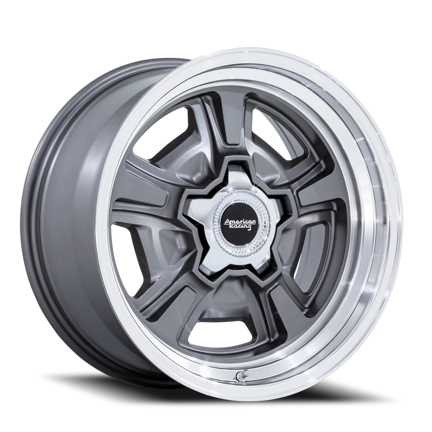 American Racing Marauder 20x8.5" 5x127mm 78.1mm CB +6mm Anthracite Diamond Cut Lip
