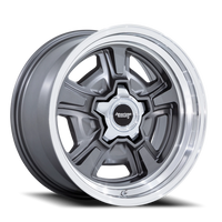 American Racing Marauder 22x9" 5x139.7mm 87.1mm CB +6mm Anthracite Diamond Cut Lip
