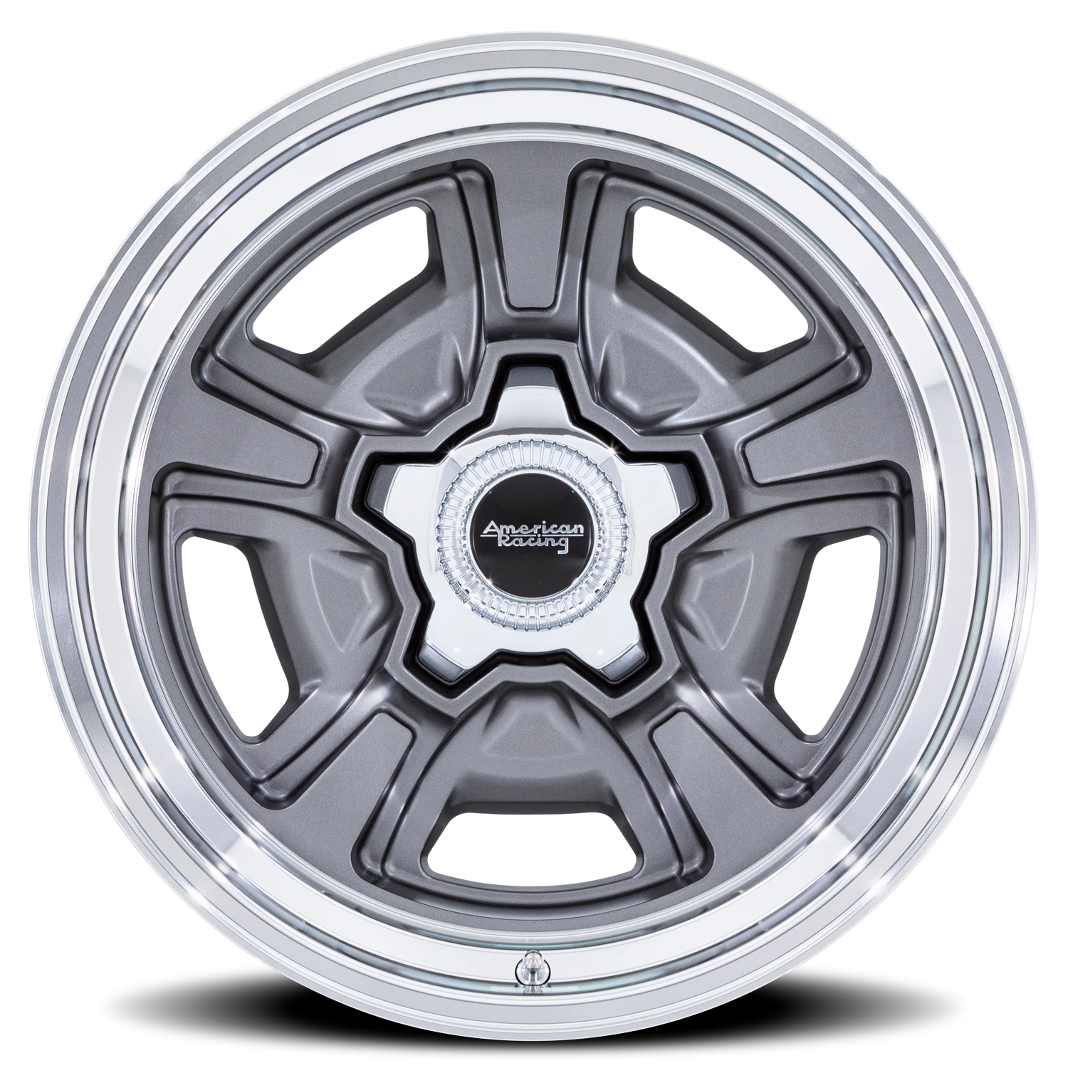 American Racing Marauder 22x9" 5x139.7mm 87.1mm CB +6mm Anthracite Diamond Cut Lip