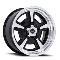 American Racing Marauder 20x8.5" 5x127mm 78.1mm CB +6mm Gloss Black Machined-Diamond Cut Lip