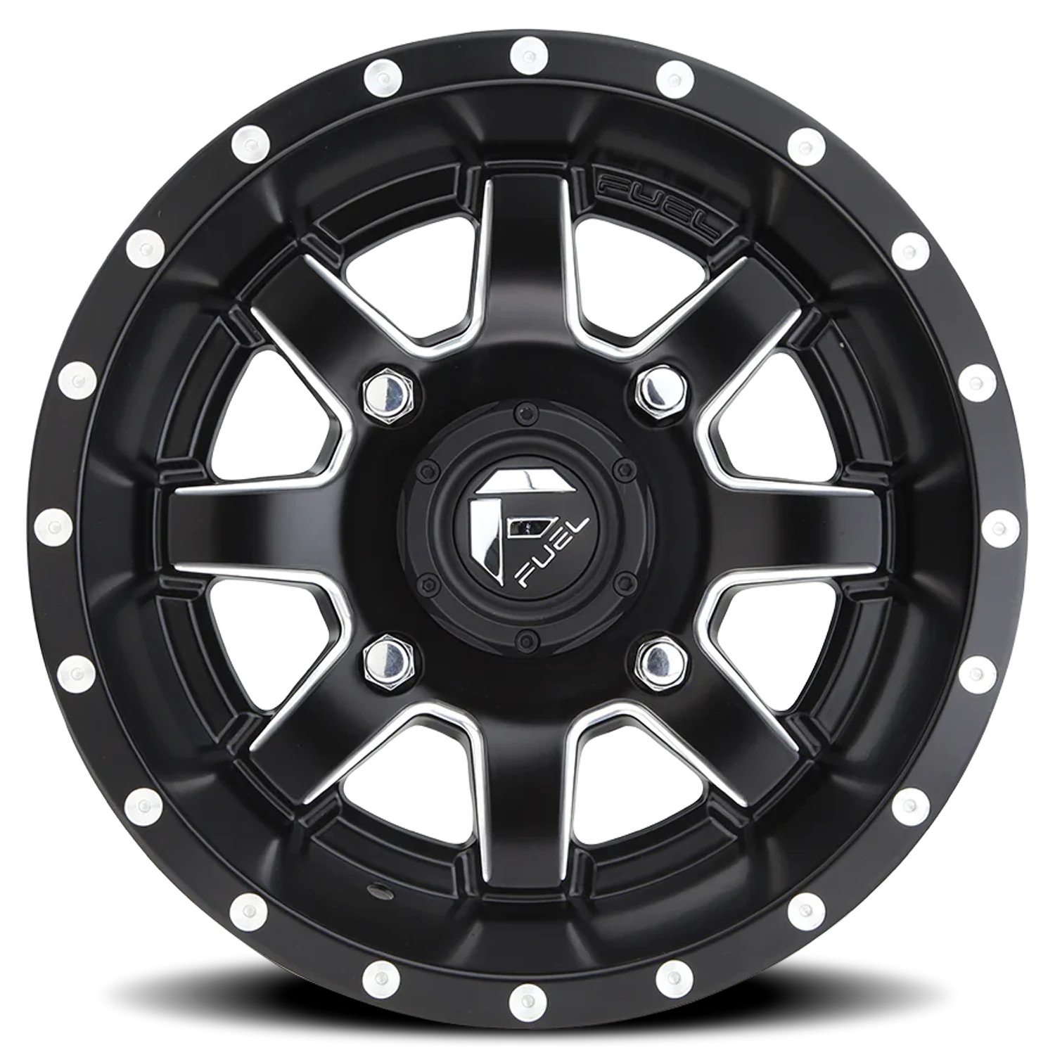 Fuel Maverick UTV 15x7" 4x156mm 132mm CB +13mm Matte Black Milled