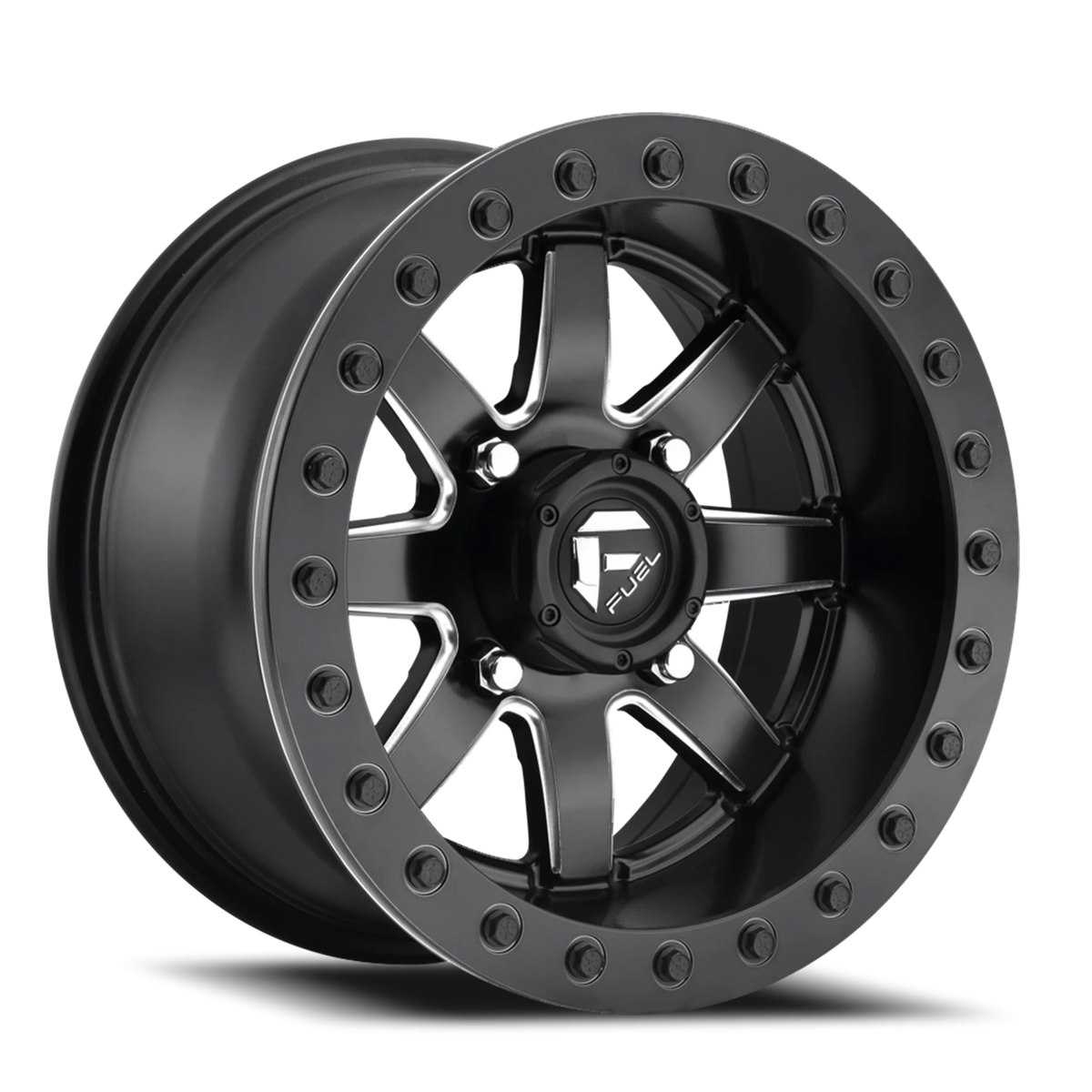 Fuel Maverick UTV 14x8 +0 4x136mm 110.2mm Matte Black Beadlock