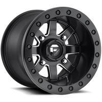 Fuel Maverick UTV 15x7" 4x156mm 132mm CB +13mm Matte Black Milled