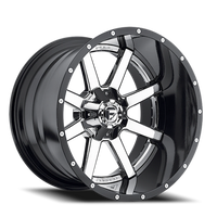 Fuel Maverick 22x14 -70 8x165.1mm 125.1mm Chrome Gloss Black Lip