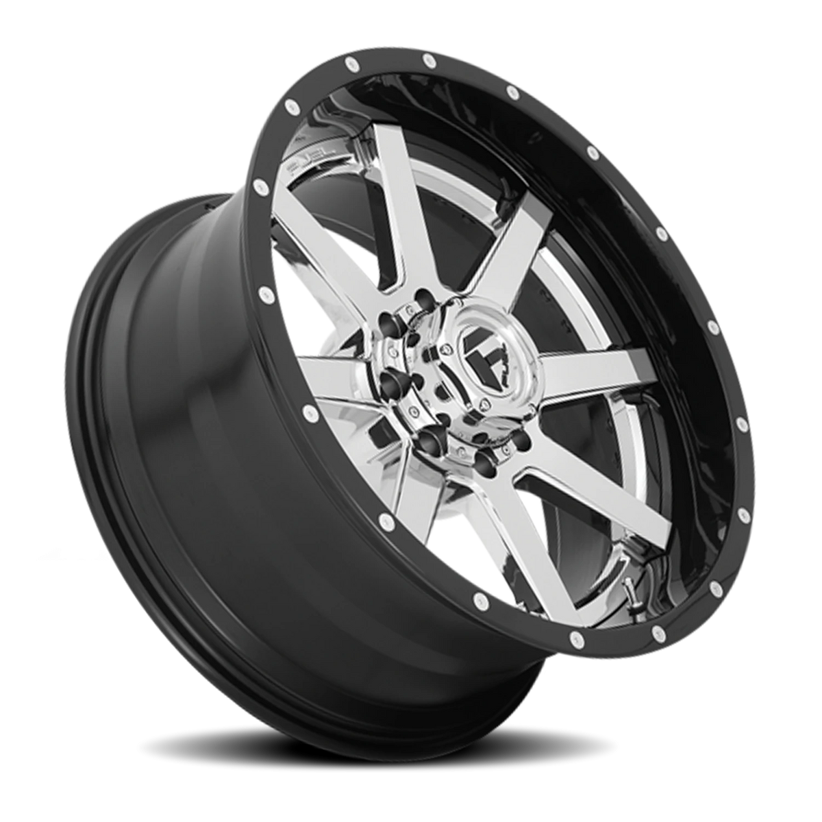 Fuel Maverick 20x10 -19 6x135mm 106.1mm Chrome Gloss Black Lip