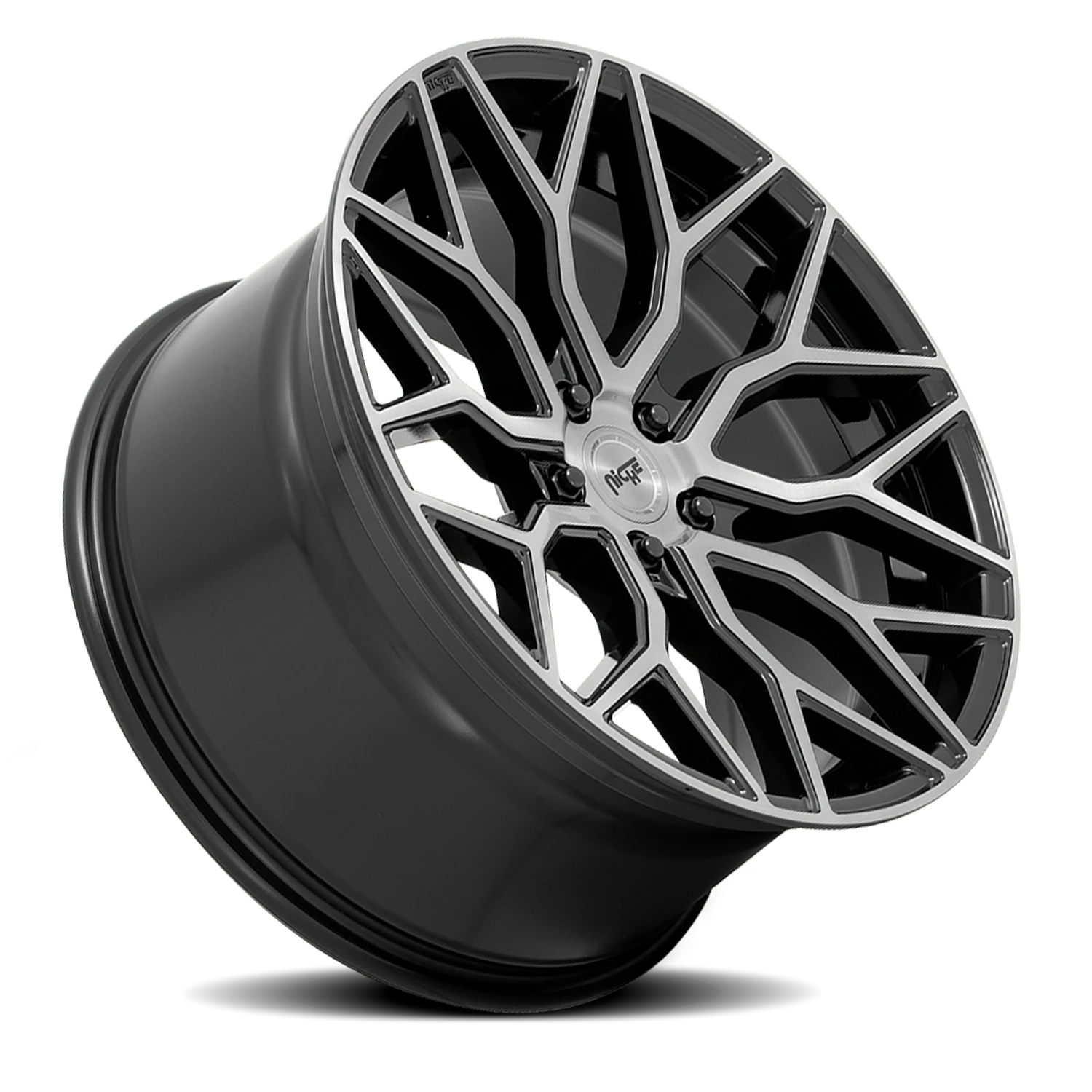 Niche Mazzanti 22x10" 5x120mm 74.1mm CB +30mm Gloss Black Brushed