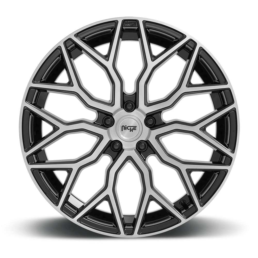 Niche Mazzanti 20x9" 5x114.3mm 72.7mm CB +35mm Gloss Black Brushed
