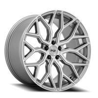 Niche Mazzanti 20x9" 5x112mm 66.5mm CB +27mm Brushed Anthracite Clear Tint
