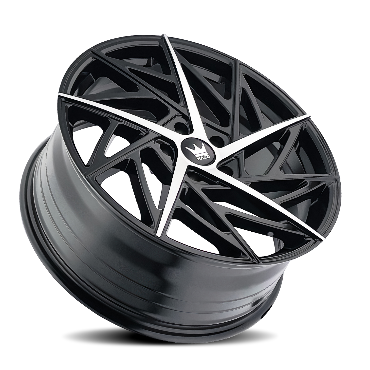 Mazzi Freestyle 20x8.5" 5x120mm 74.1mm CB +35mm Gloss Black Machined