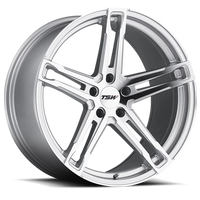 TSW Mechanica 20x11" 5x114.3mm 76.1mm CB +50mm Silver Mirror Cut Face