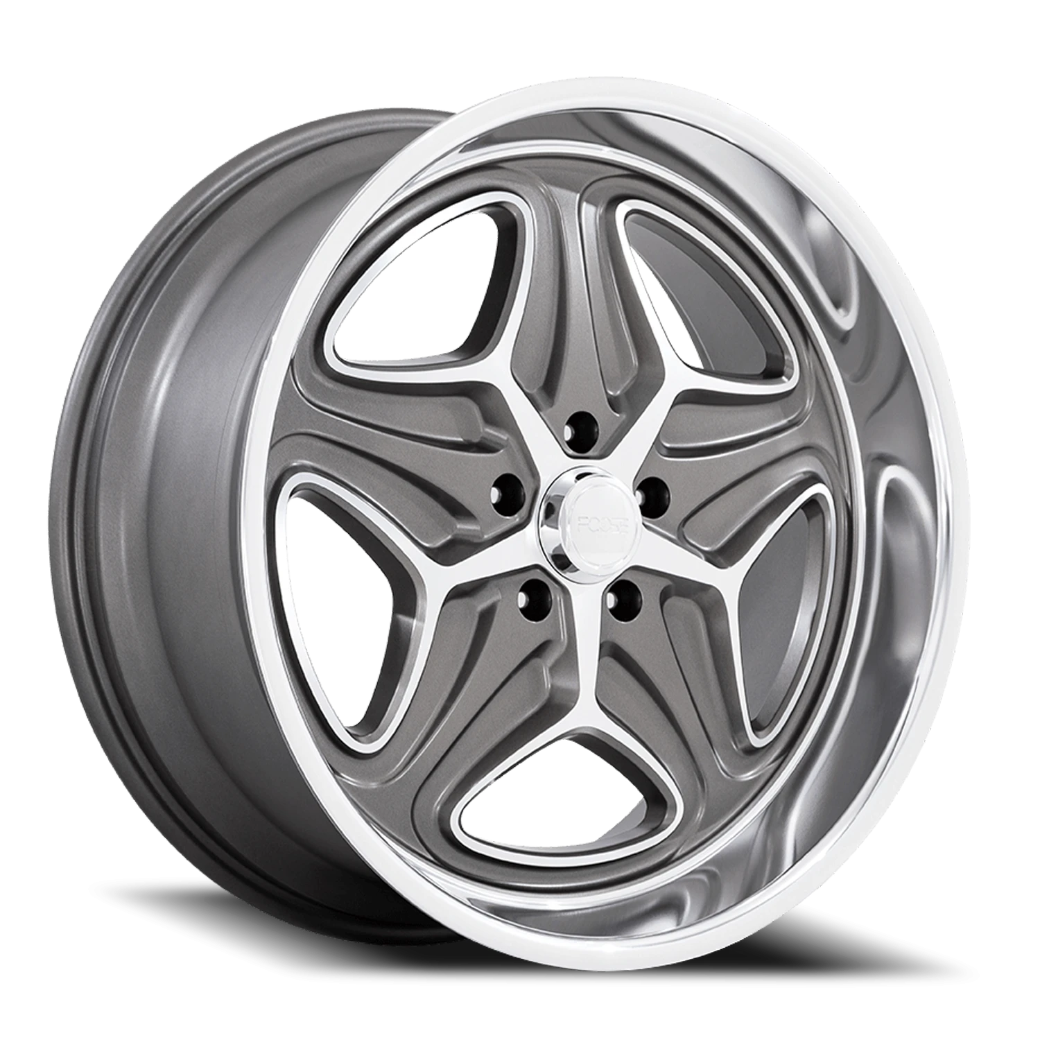 Foose Merlot 22x10.5" 5x120.65mm 72.56mm CB +6mm Anthracite Machined